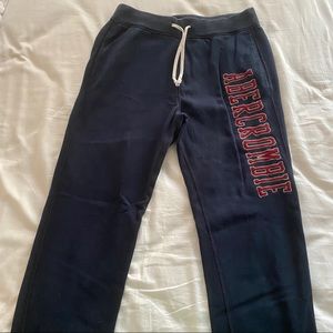 abercrombie & fitch navy sweatpants men’s xs